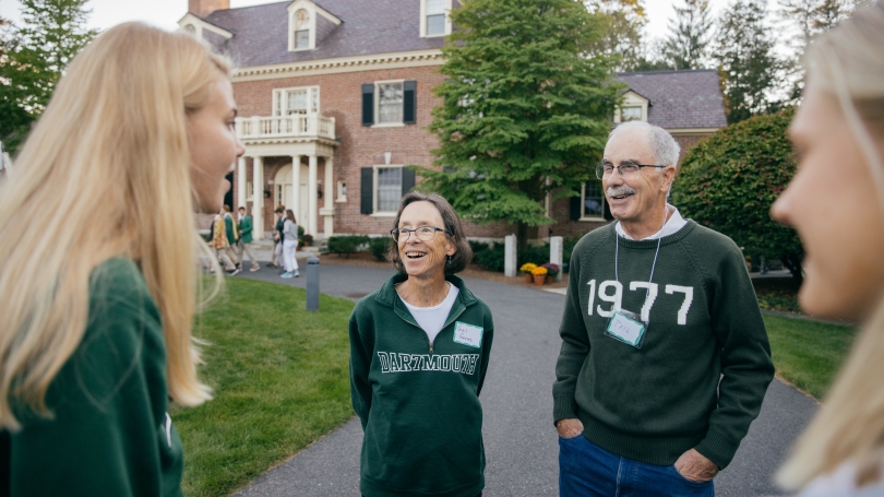 Phil Hanlon and Gail Gentes with Students